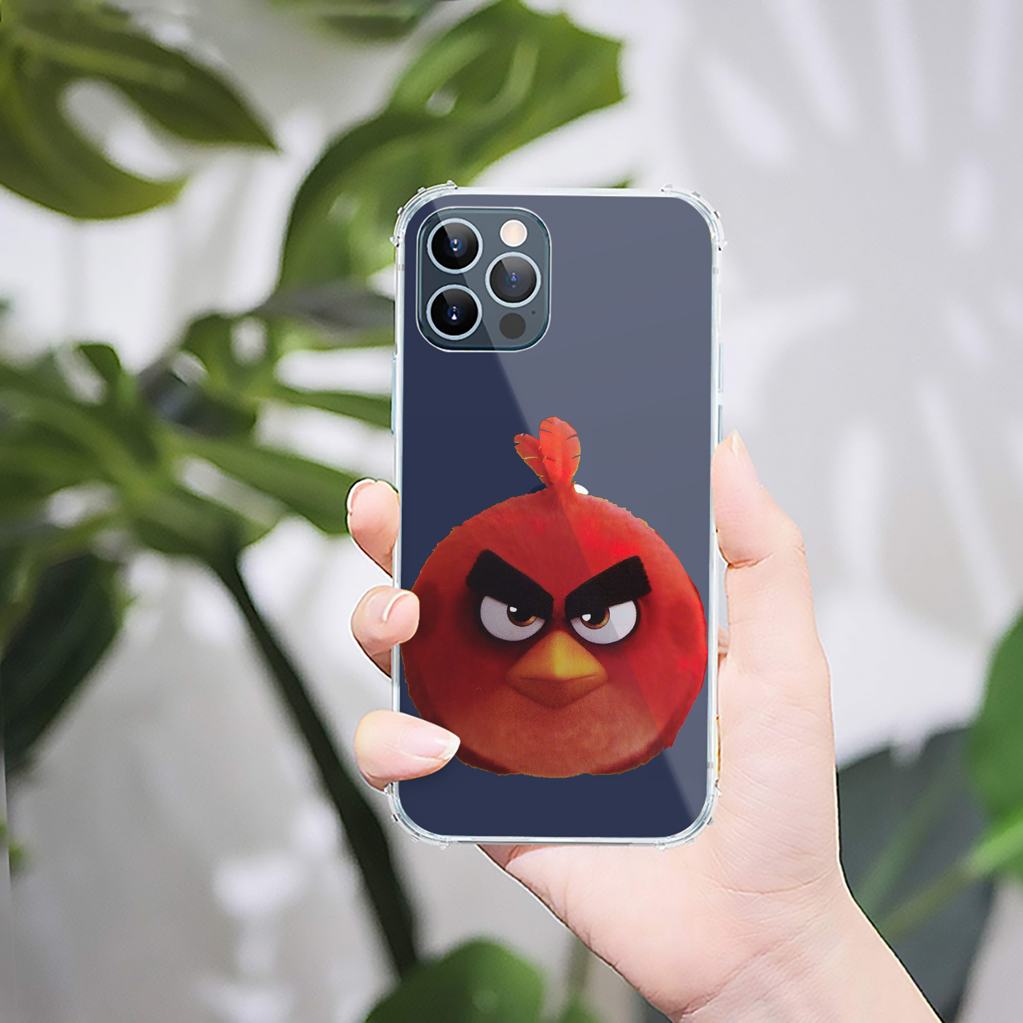 （画像用） Angry Birds アングリーバード 【iPhone 12シリーズ対応】透明スマホケース（クリアソフトケース）